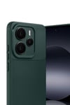 Mey İthalat®   Note 14 5G Auto Focus Karbon Kapak - Koyu Yeşil