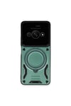 Mey İthalat®   Poco C61 Kılıf Joy Lens Standlı Kapak - Koyu Yeşil