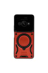 Mey İthalat®   Poco C61 Kılıf Joy Lens Standlı Kapak - Kırmızı
