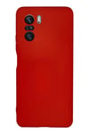 Mey İthalat®   Poco F3 Kılıf Nano içi Kadife Silikon - Kırmızı