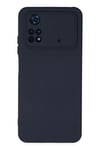 Mey İthalat®   Poco M4 Pro 4G Kılıf Nano içi Kadife Silikon - Lacivert