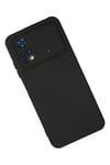 Mey İthalat®   Poco M4 Pro 4G Kılıf Nano içi Kadife Silikon - Siyah
