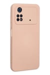 Mey İthalat®   Poco M4 Pro 4G Kılıf Nano içi Kadife Silikon - Pudra