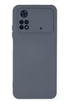 Mey İthalat®   Poco M4 Pro 4G Kılıf Nano içi Kadife Silikon - Gri