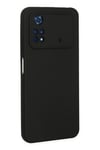 Mey İthalat®   Poco M4 Pro 4G Kılıf Nano içi Kadife Silikon - Siyah