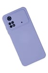 Mey İthalat®   Poco M4 Pro 4G Kılıf Nano içi Kadife Silikon - Lila