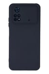 Mey İthalat®   Poco M4 Pro 4G Kılıf Nano içi Kadife Silikon - Lacivert