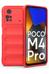 Mey İthalat®   Poco M4 Pro 4G Kılıf Optimum Silikon - Kırmızı