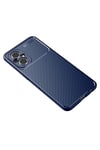 Mey İthalat®   Poco M5 Kılıf Auto Focus Karbon Kapak - Lacivert