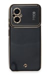 Mey İthalat®   Poco M5 Kılıf Liva Lens Silikon - Siyah
