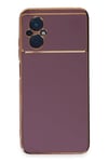 Mey İthalat®   Poco M5 Kılıf Volet Silikon - Mor