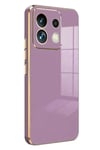 Mey İthalat®   Poco M6 Pro 4G Kılıf Volet Silikon - Mor