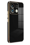 Mey İthalat®   Poco M6 Pro 4G Kılıf Volet Silikon - Siyah