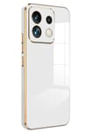 Mey İthalat®   Poco M6 Pro 4G Kılıf Volet Silikon - Beyaz