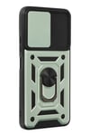 Mey İthalat®   Poco X3 GT Kılıf Pars Lens Yüzüklü Silikon - Yeşil