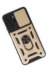 Mey İthalat®   Poco X3 GT Kılıf Pars Lens Yüzüklü Silikon - Gold
