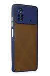 Mey İthalat®   Poco X4 Pro 5G Kılıf Montreal Silikon Kapak - Lacivert