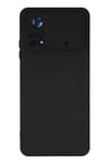 Mey İthalat®   Poco X4 Pro 5G Kılıf Nano içi Kadife Silikon - Siyah