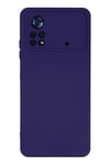 Mey İthalat®   Poco X4 Pro 5G Kılıf Nano içi Kadife Silikon - Mor
