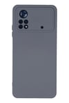 Mey İthalat®   Poco X4 Pro 5G Kılıf Nano içi Kadife Silikon - Gri