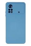 Mey İthalat®   Poco X4 Pro 5G Kılıf Nano içi Kadife Silikon - Mavi