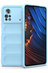 Mey İthalat®   Poco X4 Pro 5G Kılıf Optimum Silikon - Sky Blue