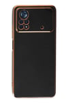 Mey İthalat®   Poco X4 Pro 5G Kılıf Volet Silikon - Siyah