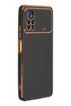 Mey İthalat®   Poco X4 Pro 5G Kılıf Volet Silikon - Siyah