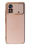 Mey İthalat®   Poco X4 Pro 5G Kılıf Volet Silikon - Pembe