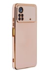 Mey İthalat®   Poco X4 Pro 5G Kılıf Volet Silikon - Pembe