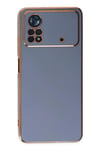Mey İthalat®   Poco X4 Pro 5G Kılıf Volet Silikon - Mavi