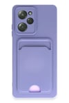 Mey İthalat®   Poco X5 Pro 5G Kılıf Kelvin Kartvizitli Silikon - Lila