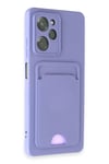 Mey İthalat®   Poco X5 Pro 5G Kılıf Kelvin Kartvizitli Silikon - Lila