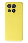 Mey İthalat®   Poco X6 Pro Kılıf Nano içi Kadife Silikon - Sarı