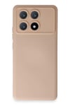 Mey İthalat®   Poco X6 Pro Kılıf Nano içi Kadife Silikon - Pudra