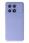 Mey İthalat®   Poco X6 Pro Kılıf Nano içi Kadife Silikon - Lila