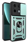 Mey İthalat®   Poco X6 Pro Kılıf Pars Lens Yüzüklü Silikon - Yeşil