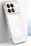 Mey İthalat®   Poco X6 Pro Kılıf Volet Silikon - Beyaz