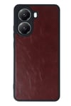 Mey İthalat®   Poco X7 Pro Kılıf Aras Deri Kapak - Bordo