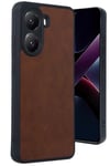Mey İthalat®   Poco X7 Pro Kılıf Aras Deri Kapak - Taba