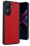Mey İthalat®   Poco X7 Pro Kılıf Aras Deri Kapak - Kırmızı