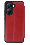 Mey İthalat®   Poco X7 Pro Kılıf Flip Cover - Kırmızı