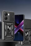 Mey İthalat®   Poco X7 Pro Kılıf Pars Lens Yüzüklü Silikon - Siyah