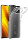 Mey İthalat®   Pocophone X3 Kılıf Lüx Şeffaf Silikon