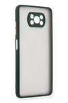 Mey İthalat®   Pocophone X3 Kılıf Montreal Silikon Kapak - Yeşil