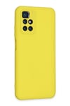 Mey İthalat®   Redmi 10 2022 Kılıf Nano içi Kadife Silikon - Sarı
