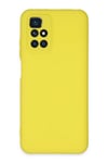 Mey İthalat®   Redmi 10 2022 Kılıf Nano içi Kadife Silikon - Sarı