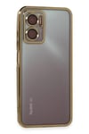 Mey İthalat®   Redmi 10 5G Kılıf  Lensli Silikon - Gold