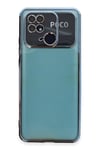 Mey İthalat®   Redmi 10C Kılıf  Lensli Silikon - Açık Mavi
