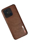 Mey İthalat®   Redmi 10C Kılıf Loop Deri Silikon - Kahverengi